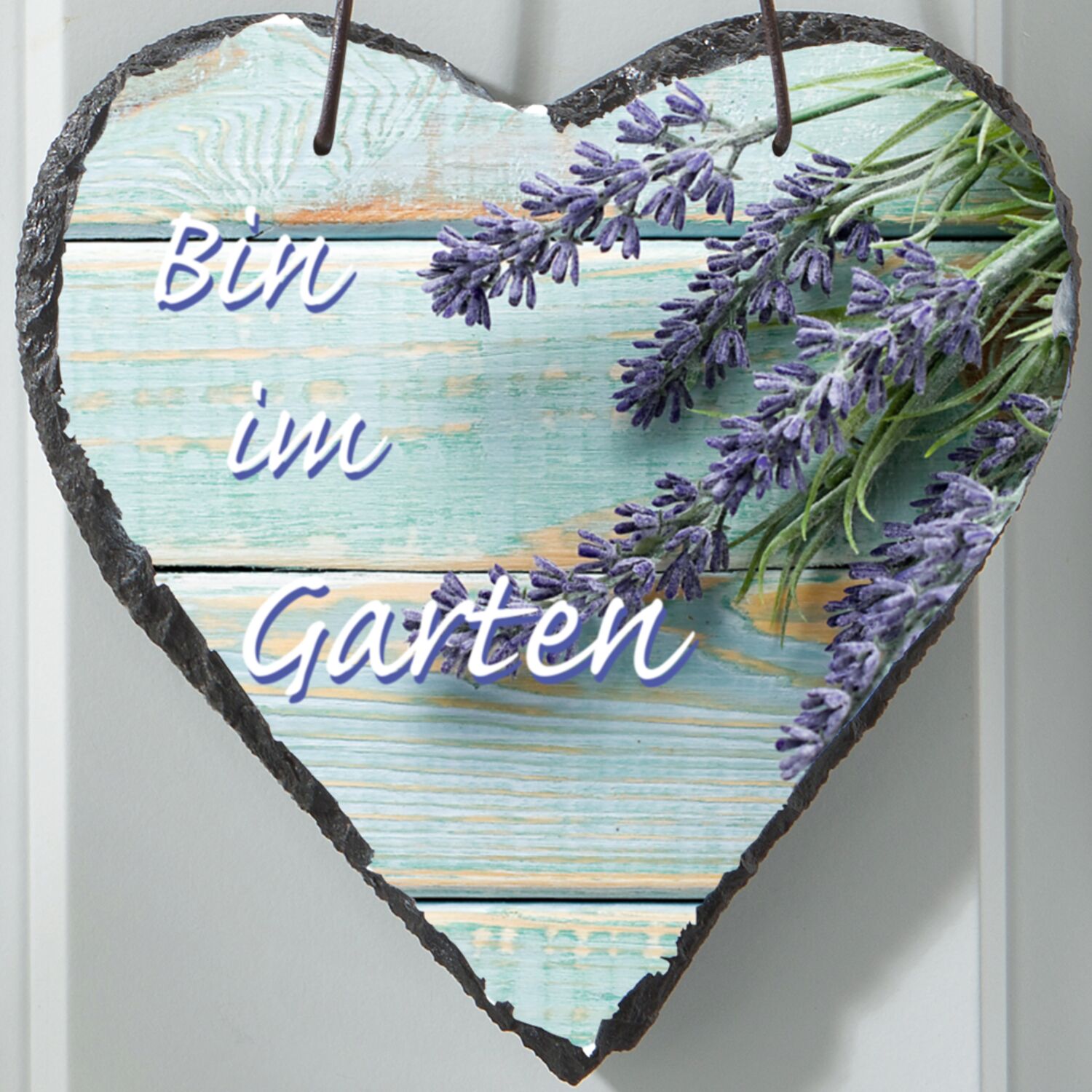 Türschild Herz bedruckt