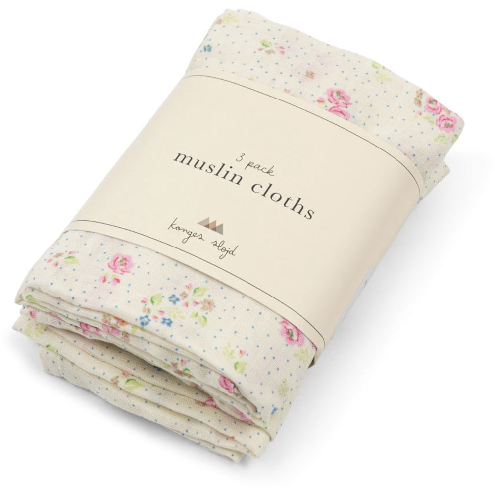 Køb Konges Sløjd Nonoka 3 Pak Muslin Cloth GOTS