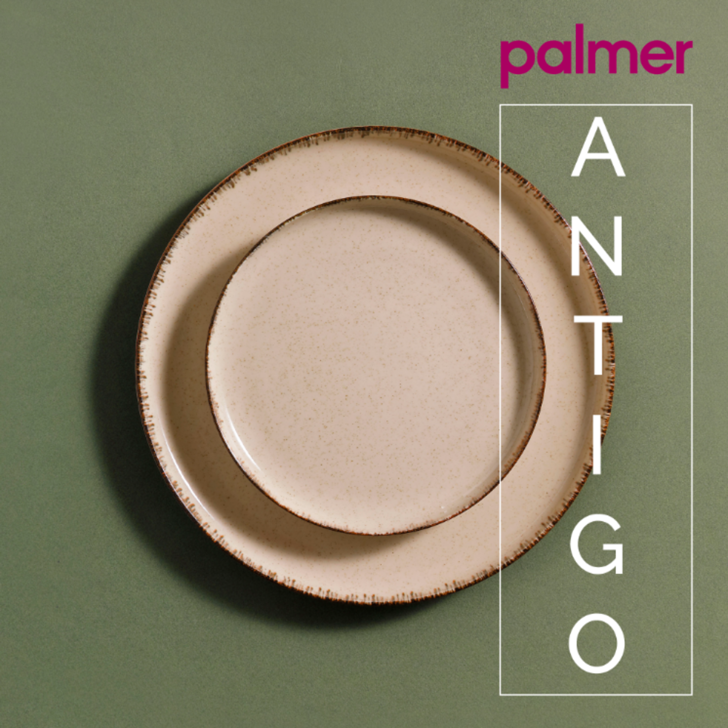 Palmer Beker Antigo 30 cl CrÃ¨me Porselein 2 stuks