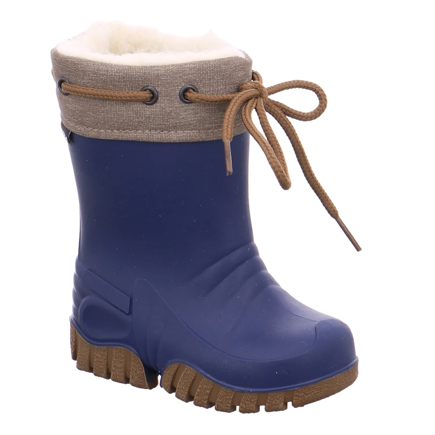 SPIRALE Kinder-Gummistiefel Warmfutter Blau Synthetik