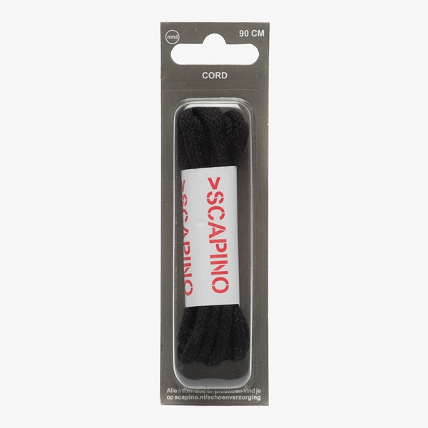 Zwarte veters rond 90 cm