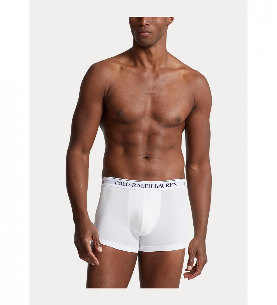 Conjunto de 3 cuecas boxer Ralph Lauren 714835885008 azul marinho, branco, vermelho