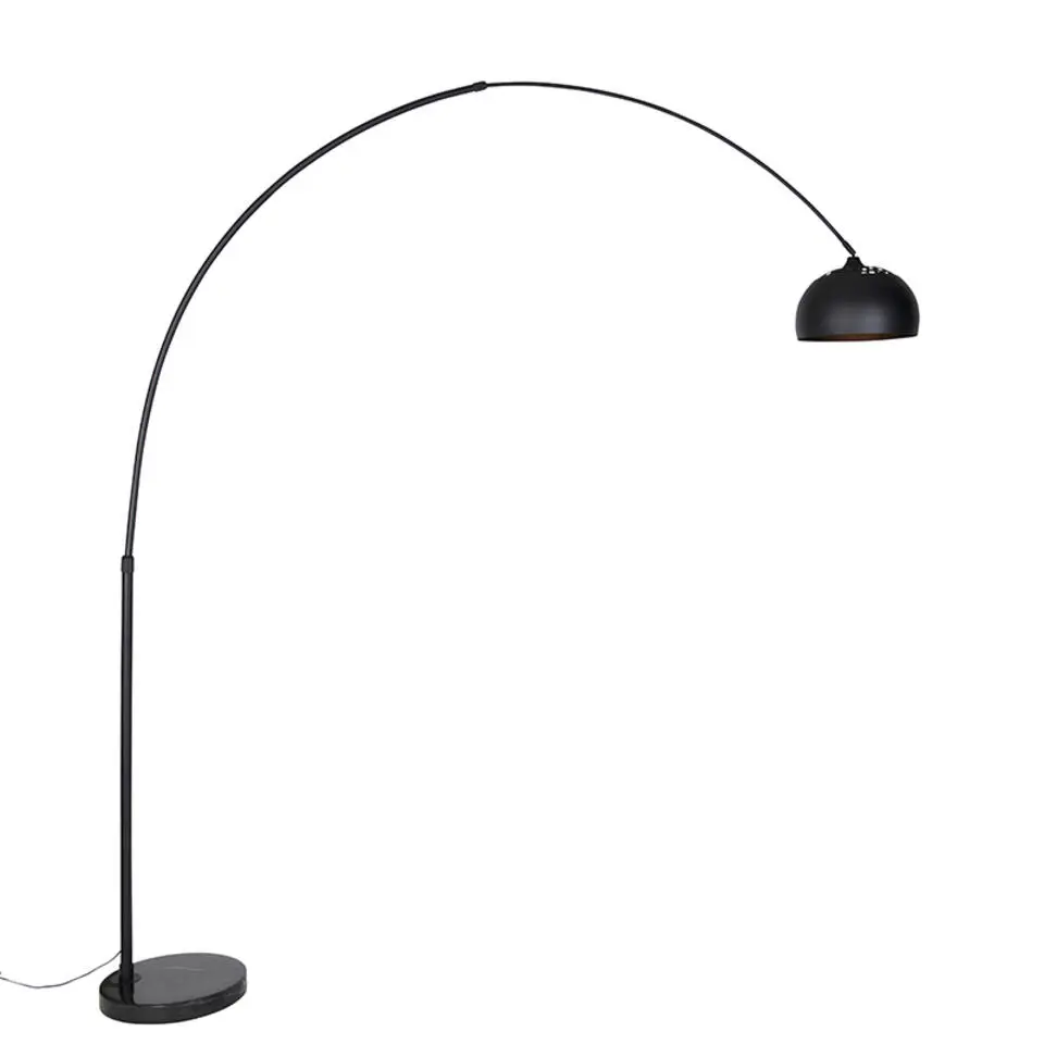 Qazqa booglampen xxl zwart e27