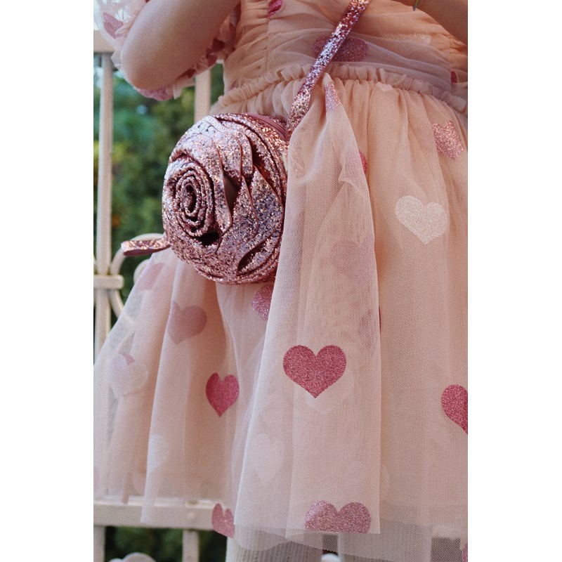 Konges Sløjd<br>Skuldertaske Rose Glitter