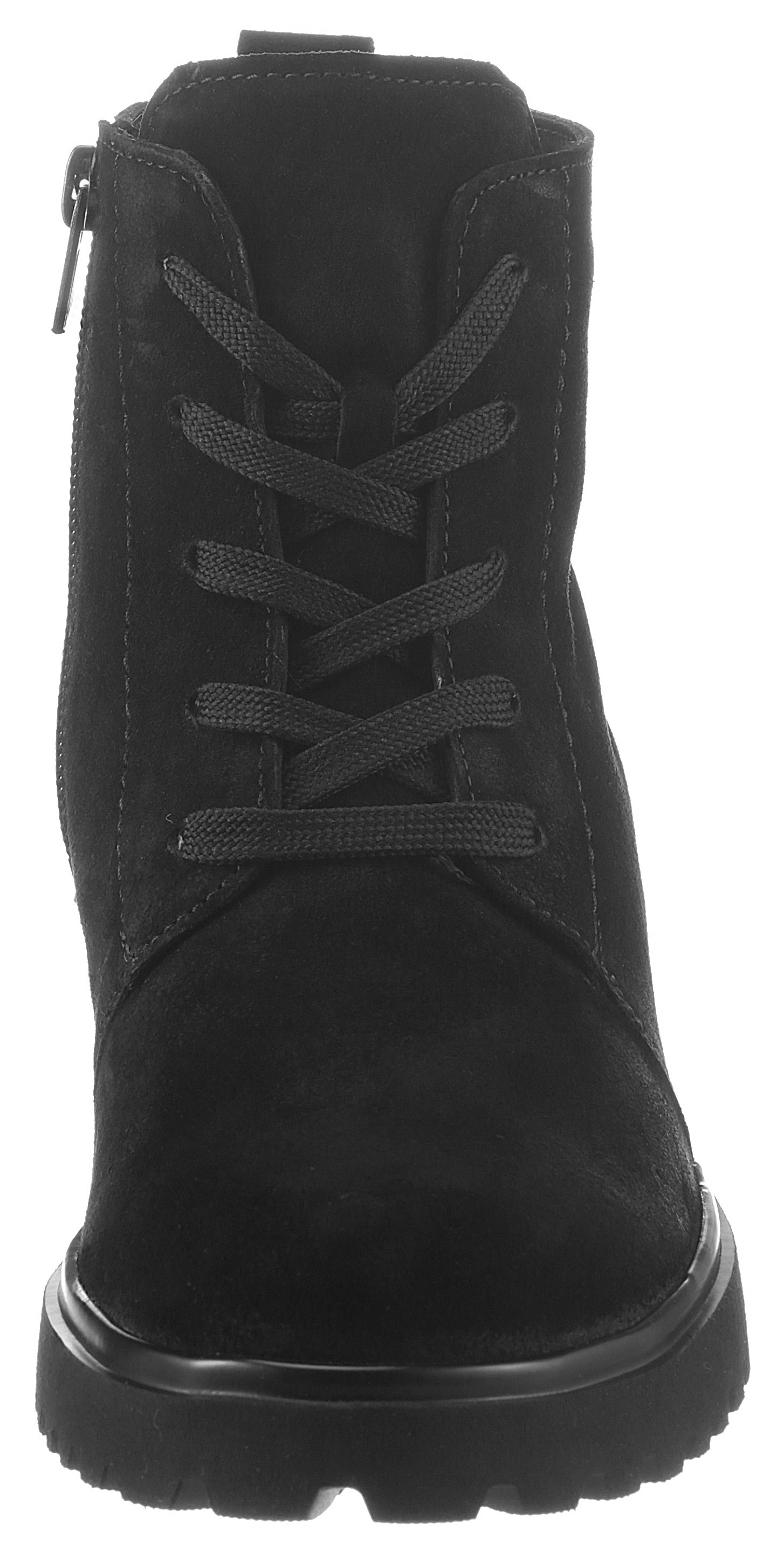 Waldläufer Schnürboots »H-LUISE«  , Stiefelette, Blockabsatz, in bequemer Schuhweite G (= weit)