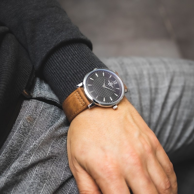 Montre d'Homme Marron M. JOHN