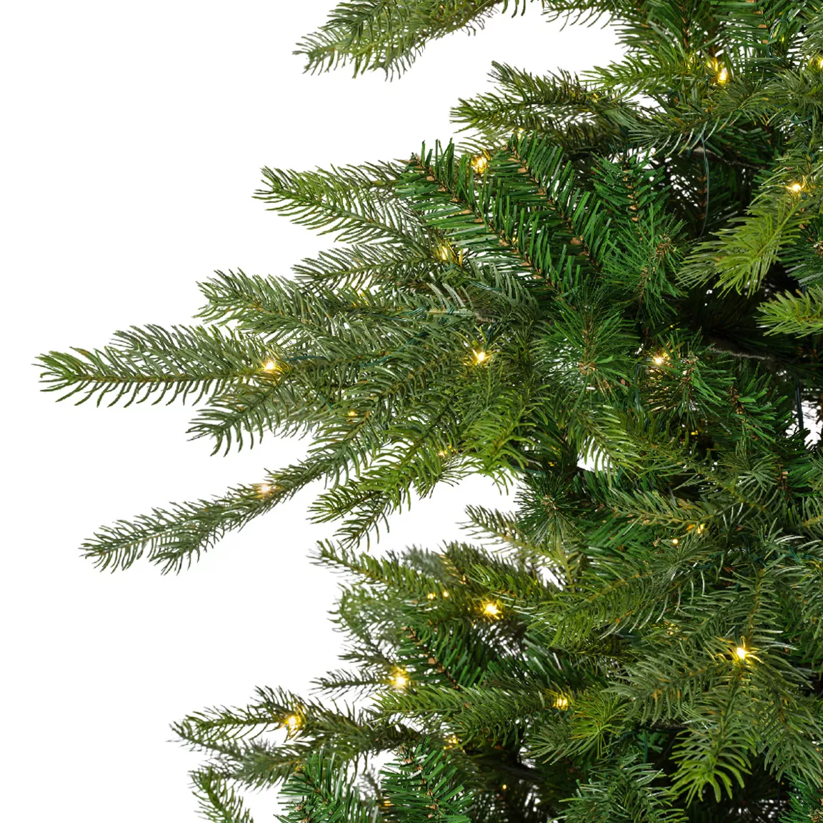 Sapin de Noël artificiel lumineux 400 LED H180 cm Glorious Vert sapin