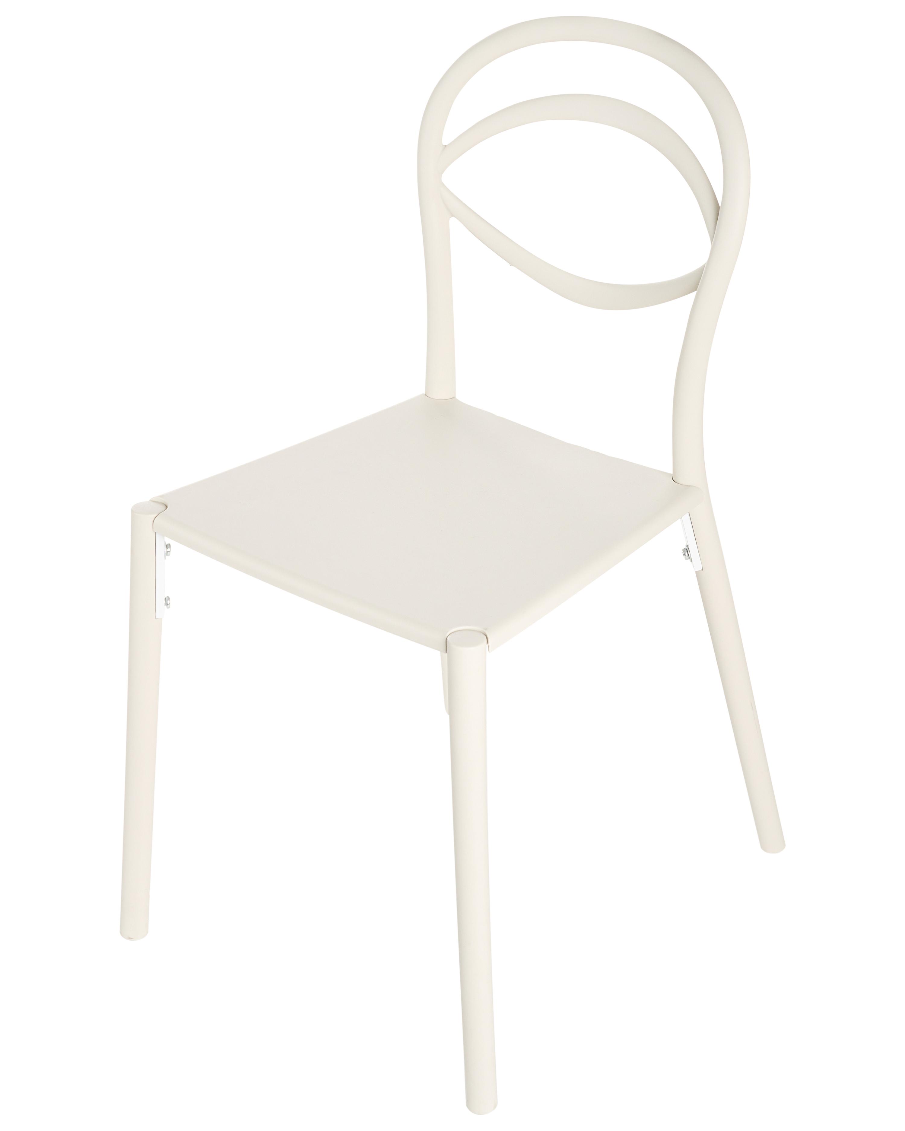 Set van 4 tuinstoelen COVOLO Gebroken wit