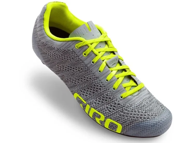 Giro Empire E70 Knit, Hanstik, Voksen, Landevejscykling, Grøn, Grå, Monokromatisk, Snørrelukning