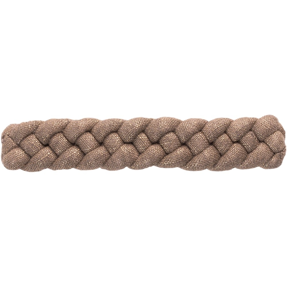 Barrette Cheveux Tressée Lin Cuivré