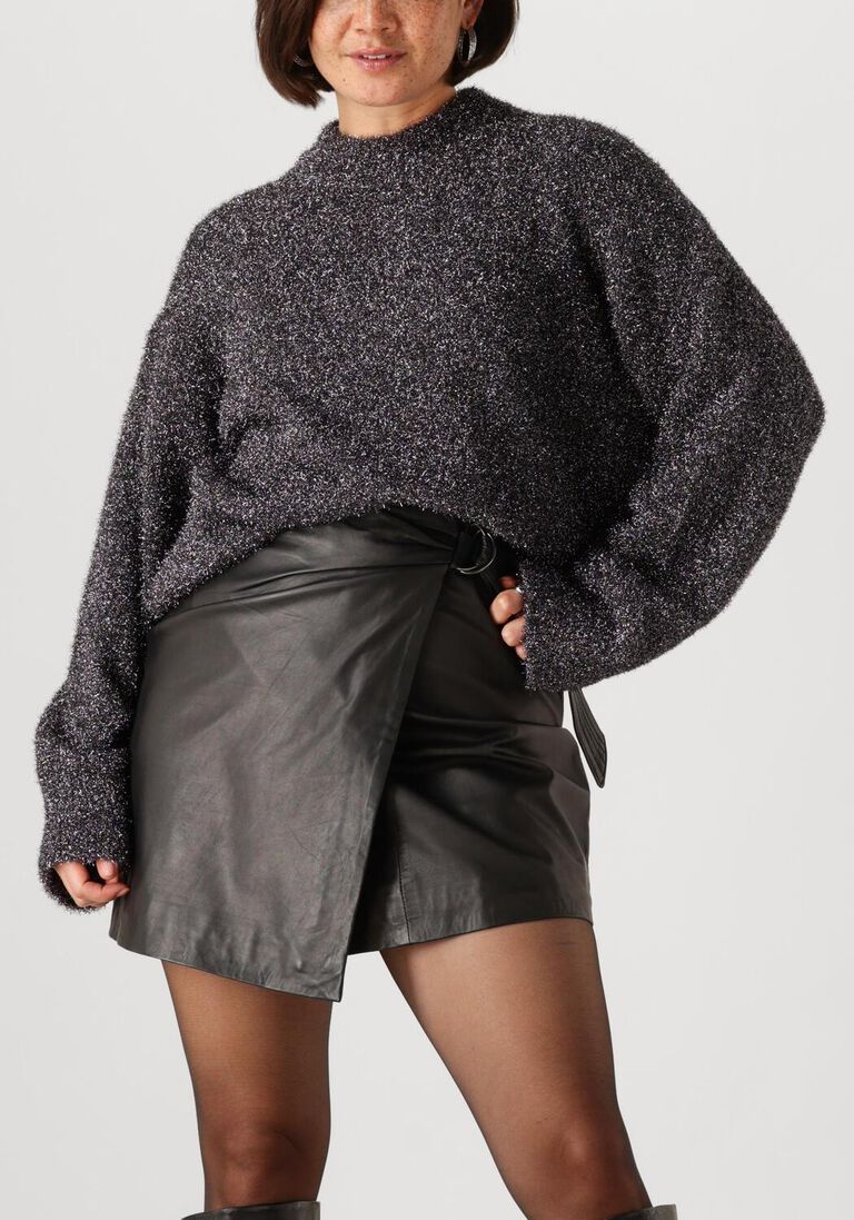 grijze second female trui lamilla knit o-neck
