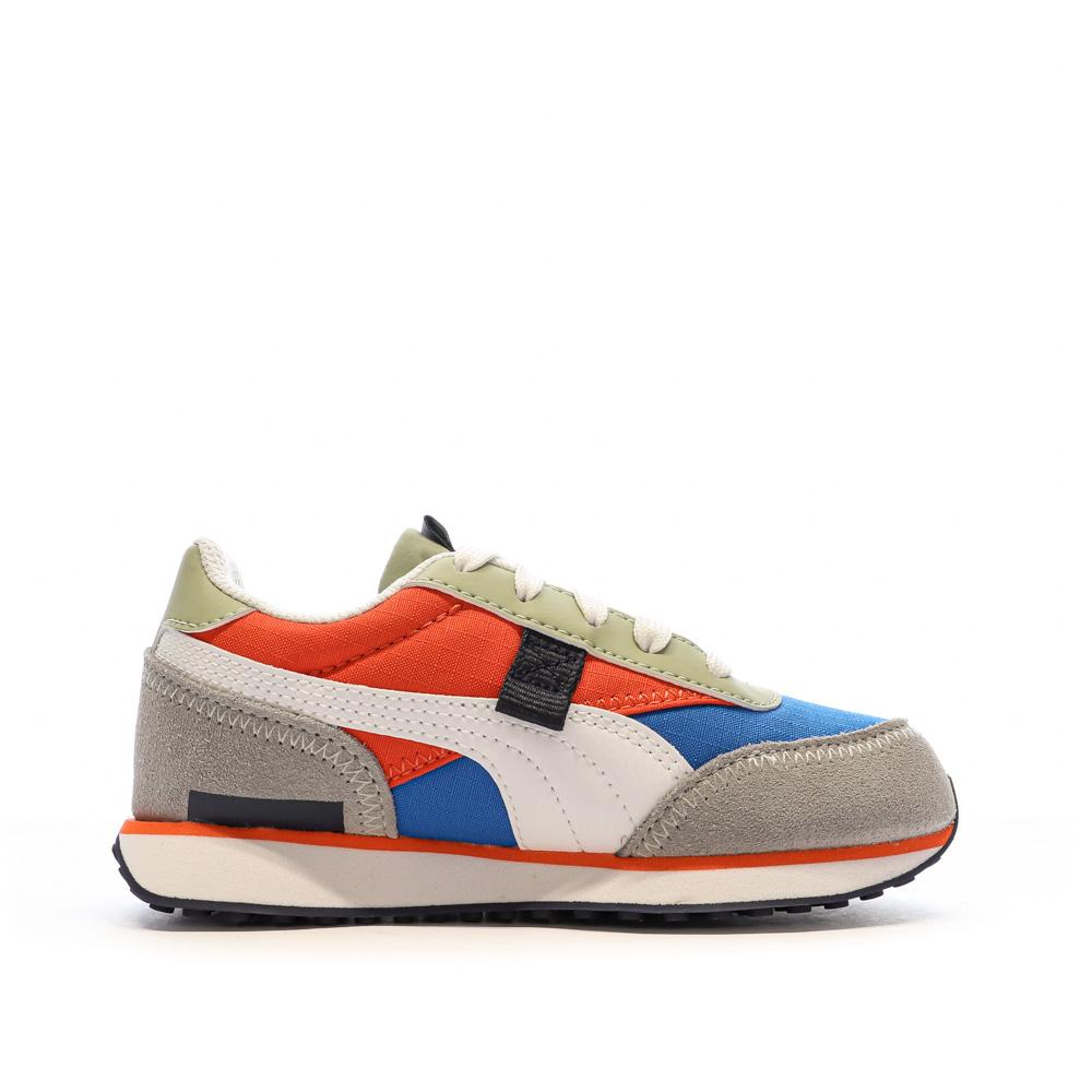 Puma Baskets Orange/Gris Garçon Puma Future Rider Play On