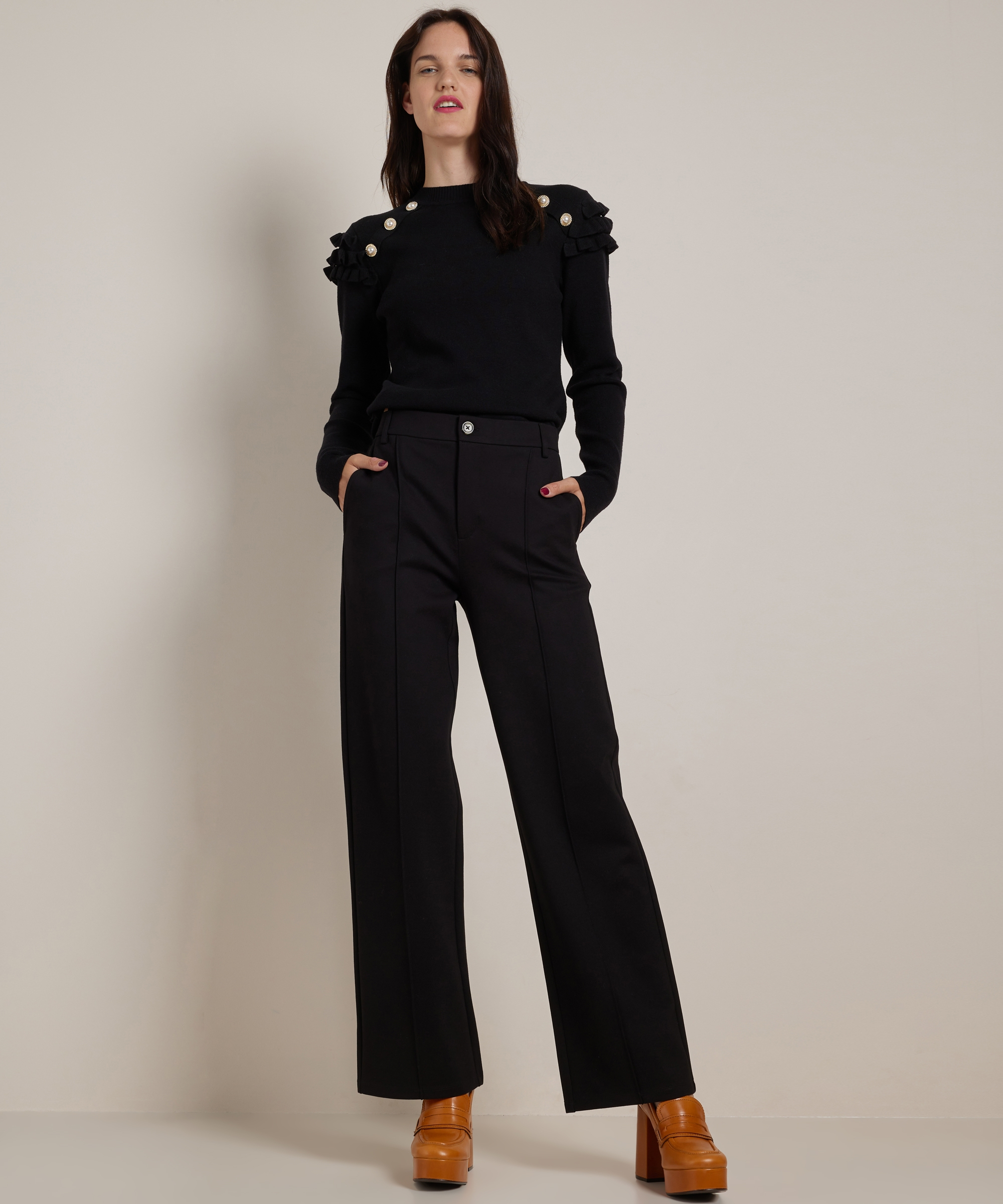 wide fit broek punto