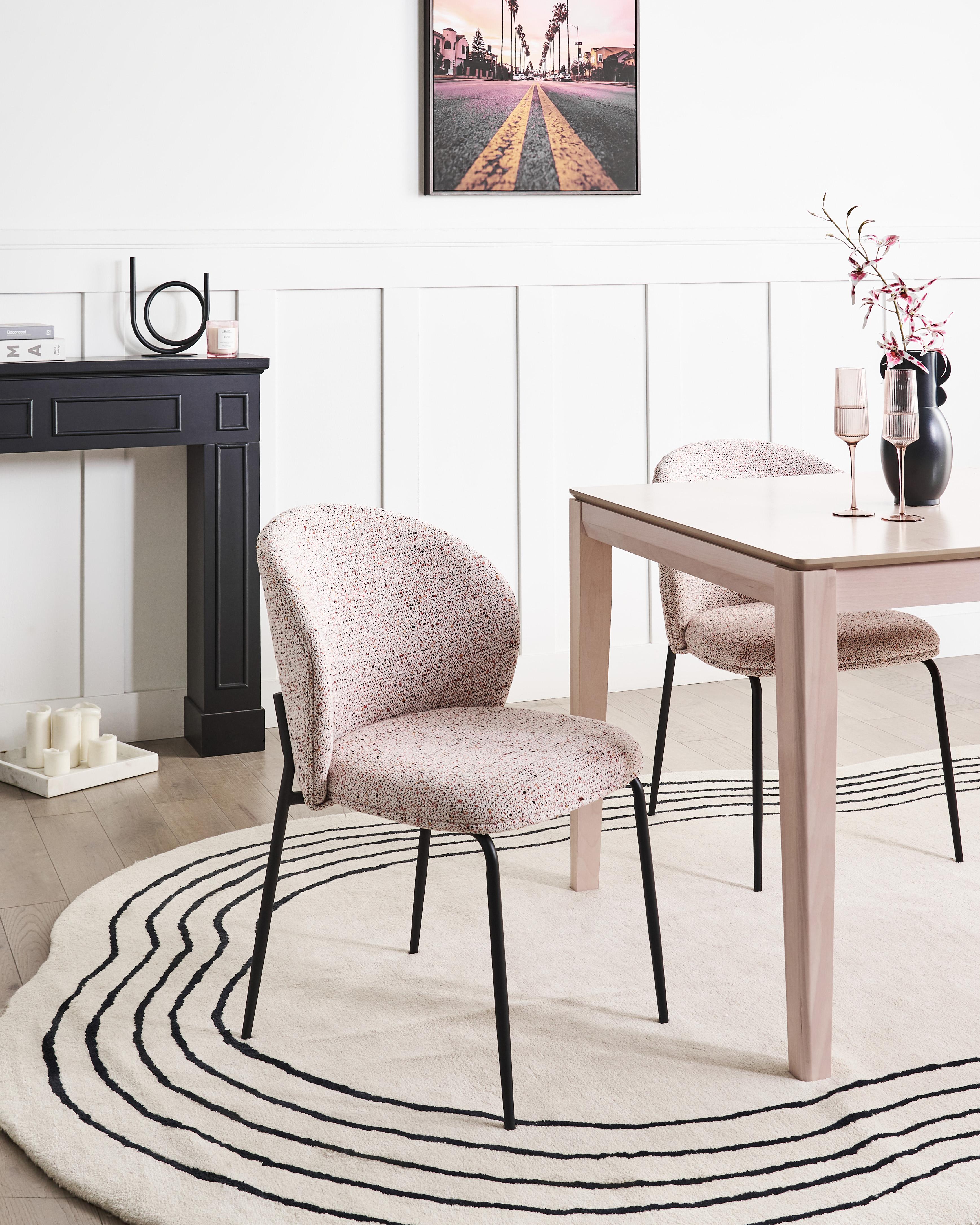 Set van 2 eetkamerstoelen VIDETTE Beige