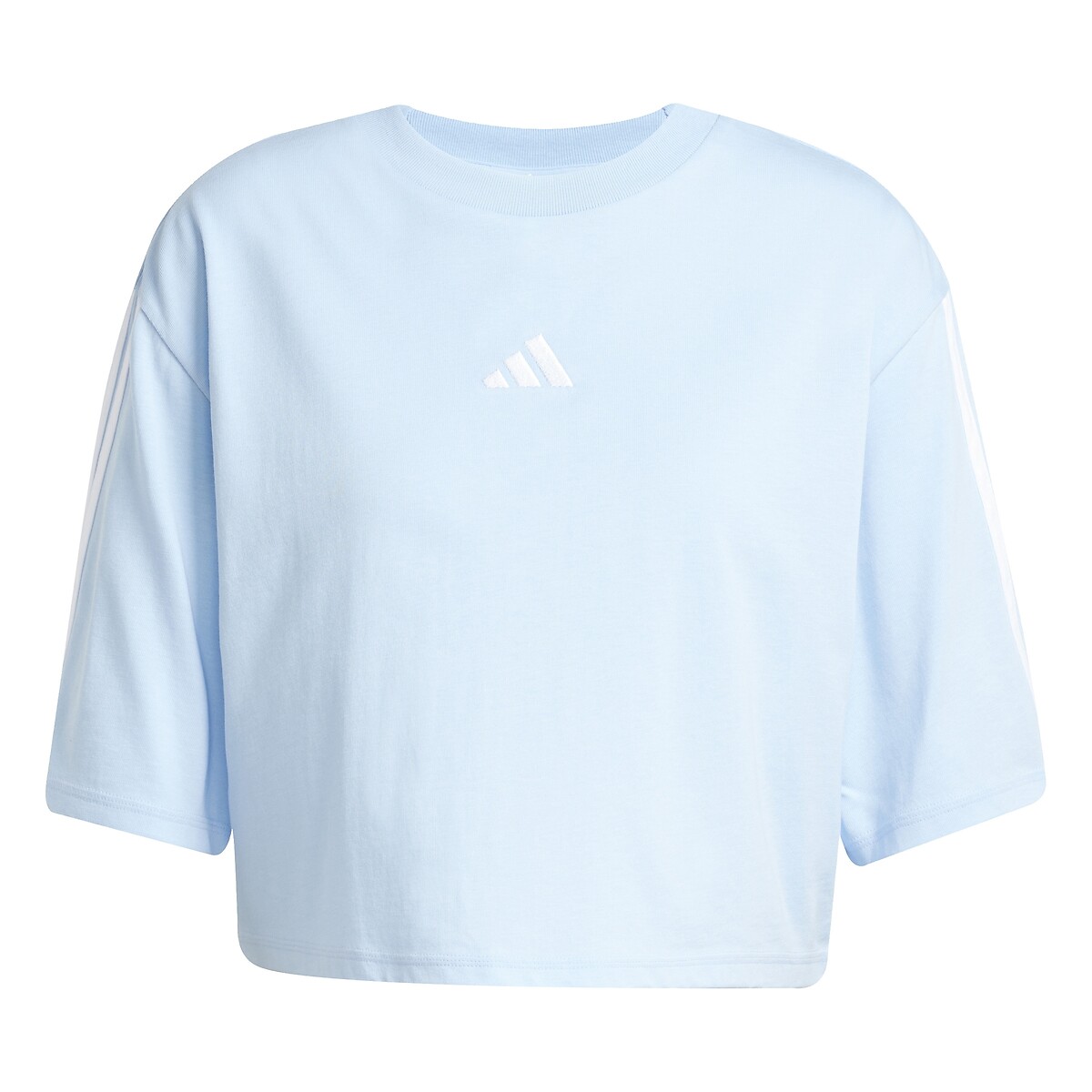 ADIDAS ROUPAS ESPORTIVAS<br>Camiseta folgada essencial com 3 listras