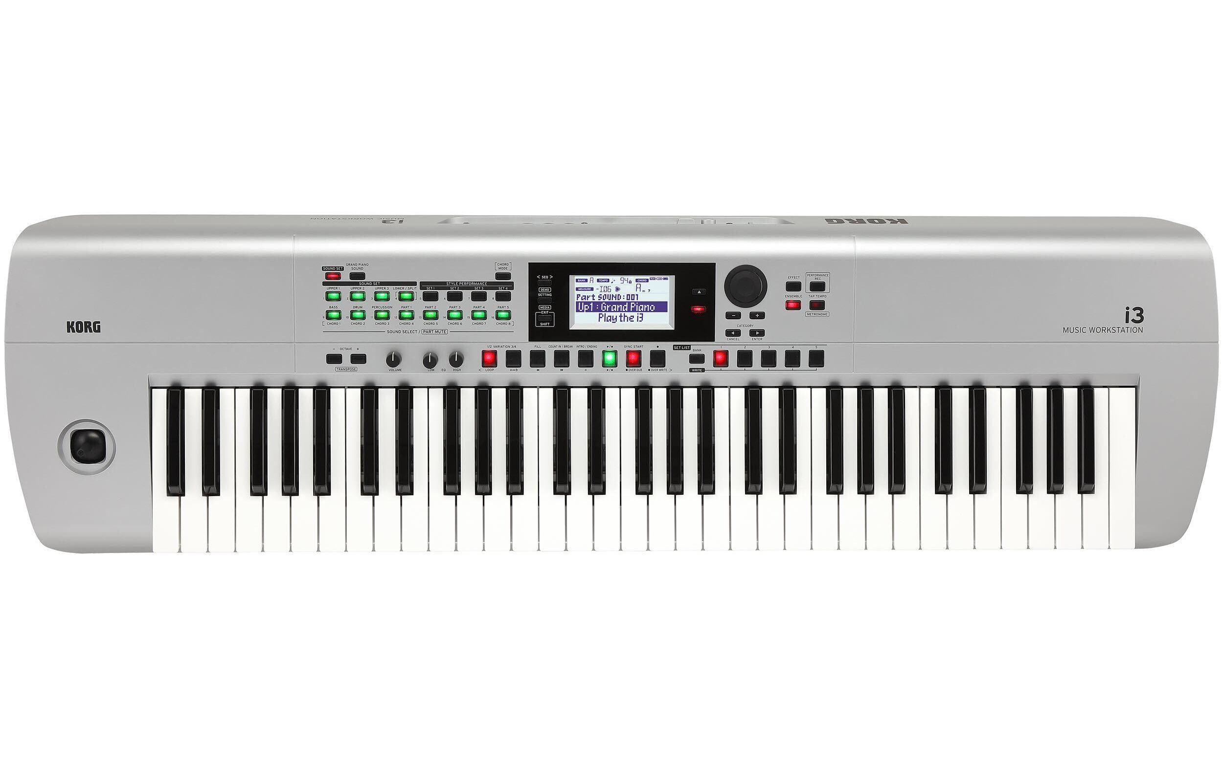 Workstation i3 Silber<br>Workstation mit 61 Tasten