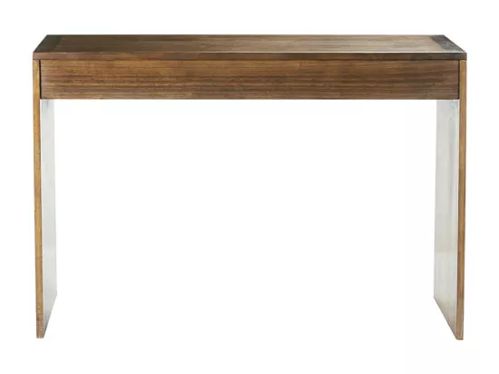 Console en mindi massif finition noyer 120 cm