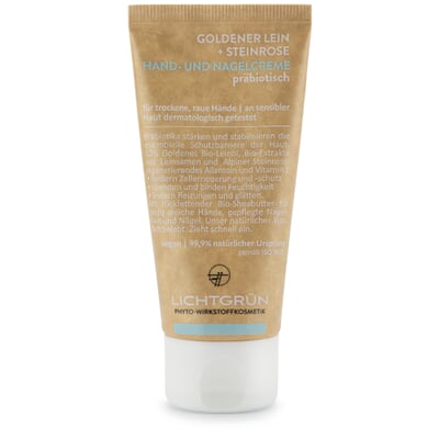 Hand- und Nagelcreme Goldener Lein und Steinrose
