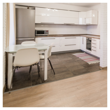 Afdekprofiel aluminium rond beton 40x3.2x1x1000mm