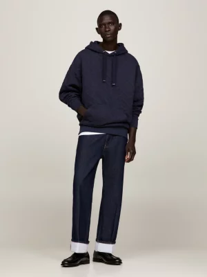 Moletom oversized com monograma TH em relevo