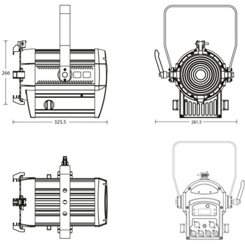 Showtec Performer 1000 LED MK2 fresnel theaterspot