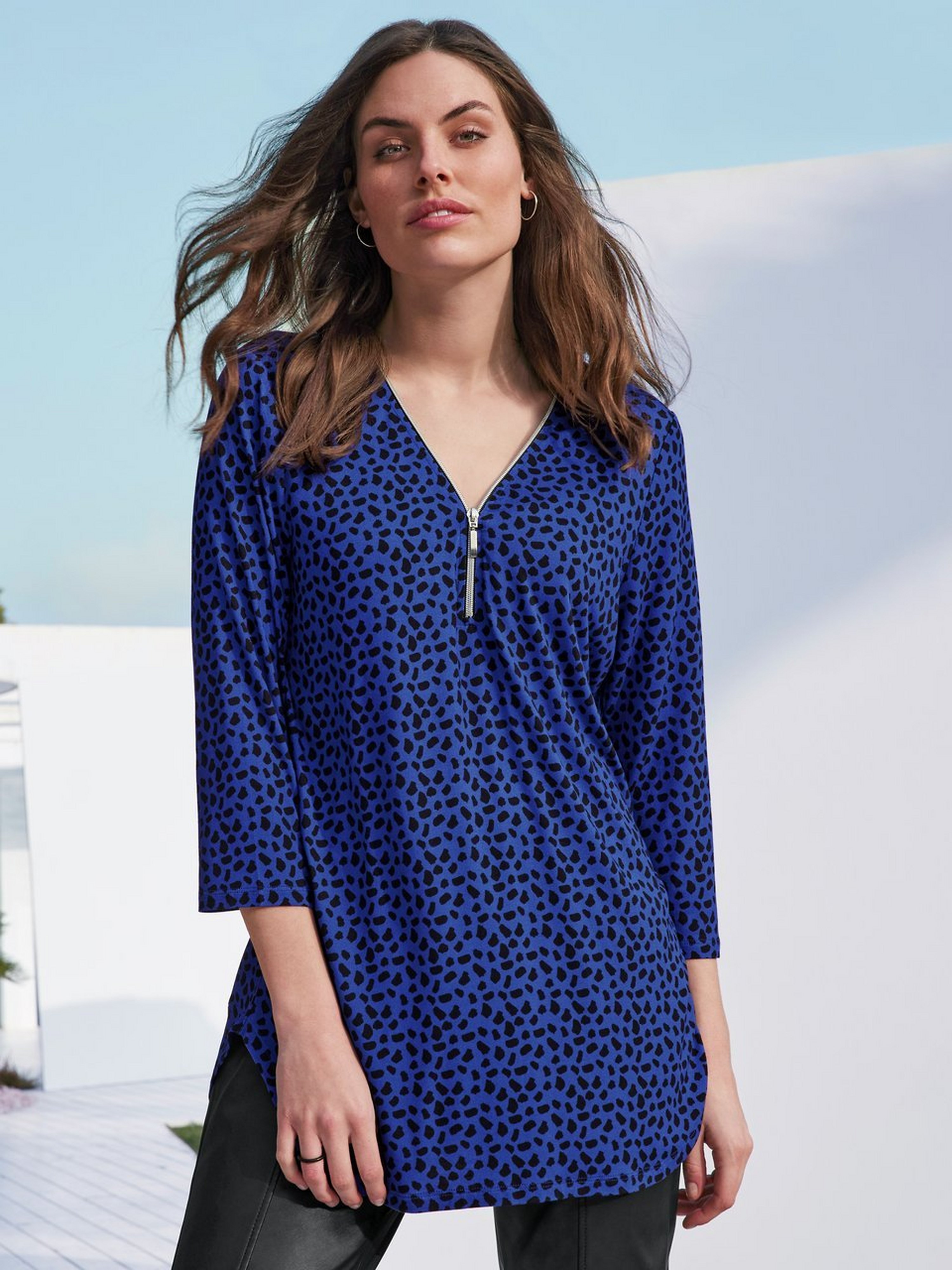 Long-Shirt mit 3/4-Arm