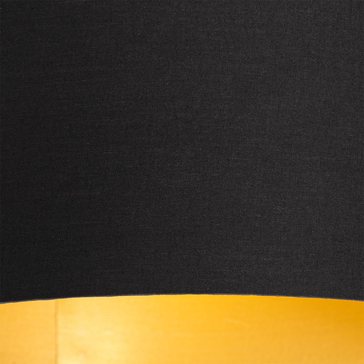Plafondlamp zwart met gouden binnenkant 6-lichts - Multidrum