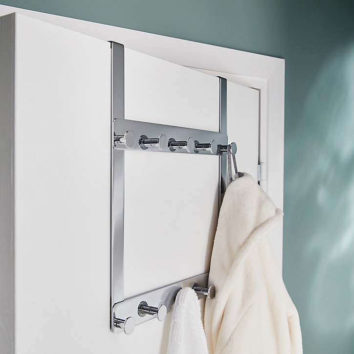 Support pour porte 2x5 têtes Koros chrome GoodHome