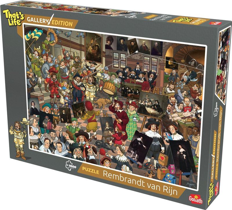 That's Life - Gallery Edition - Rembrandt van Rijn Puzzel - 1000 Stukjes