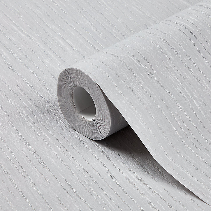 Papier peint vinyle sur intissé GoodHome Truyes gris