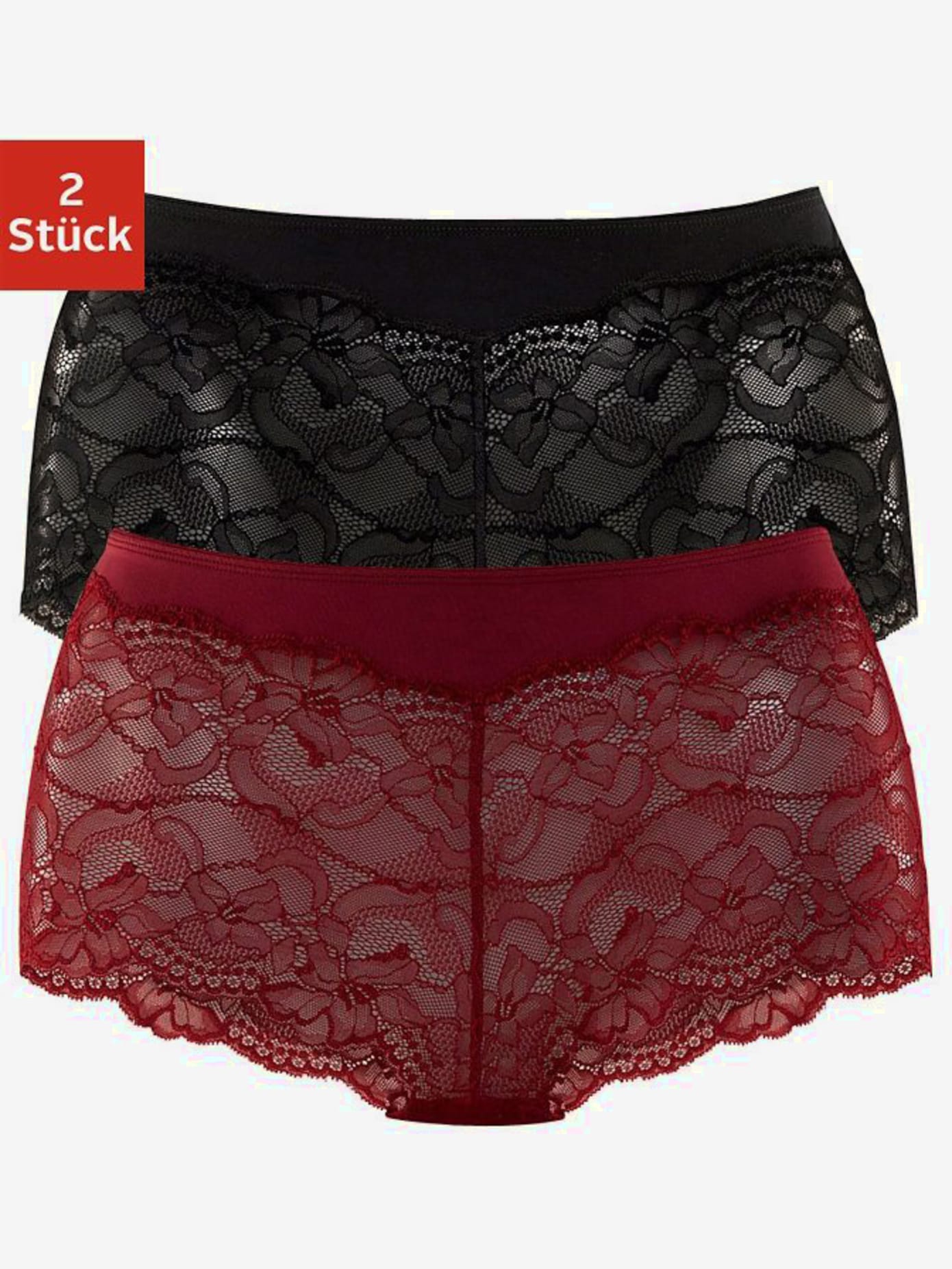 Panty lot de 2 panties en dentelle