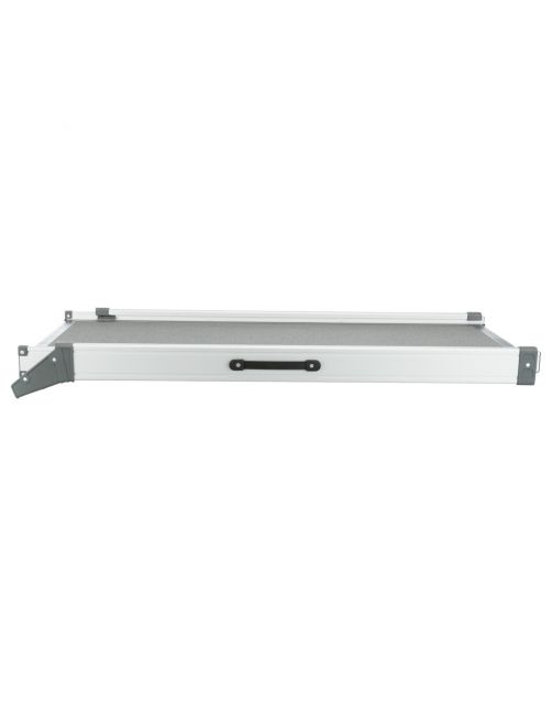 Trixie Tweedelige Telescoop-Loopplank Petwalk - Hondenautoaccessoire - 43x100-180 cm Grijs Tot 120kg