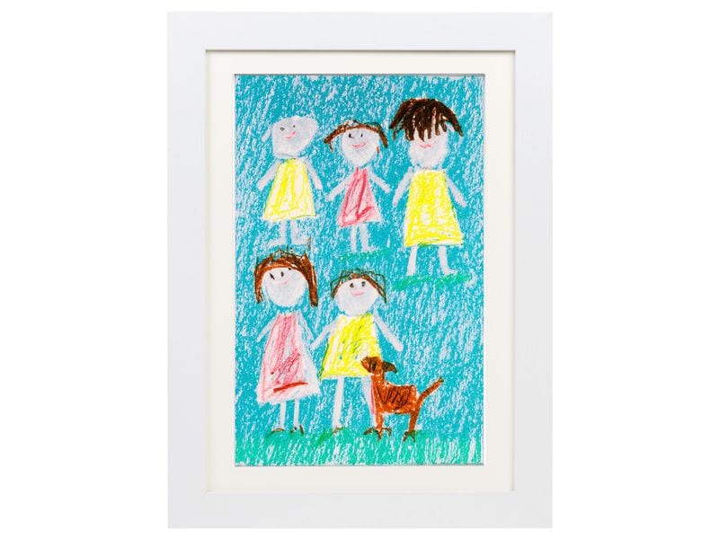 COCON Bilderrahmen für Kinderzeichnungen 34 x 25 x 4 cm, We Kunstrahmen für Kinderzeichnungen