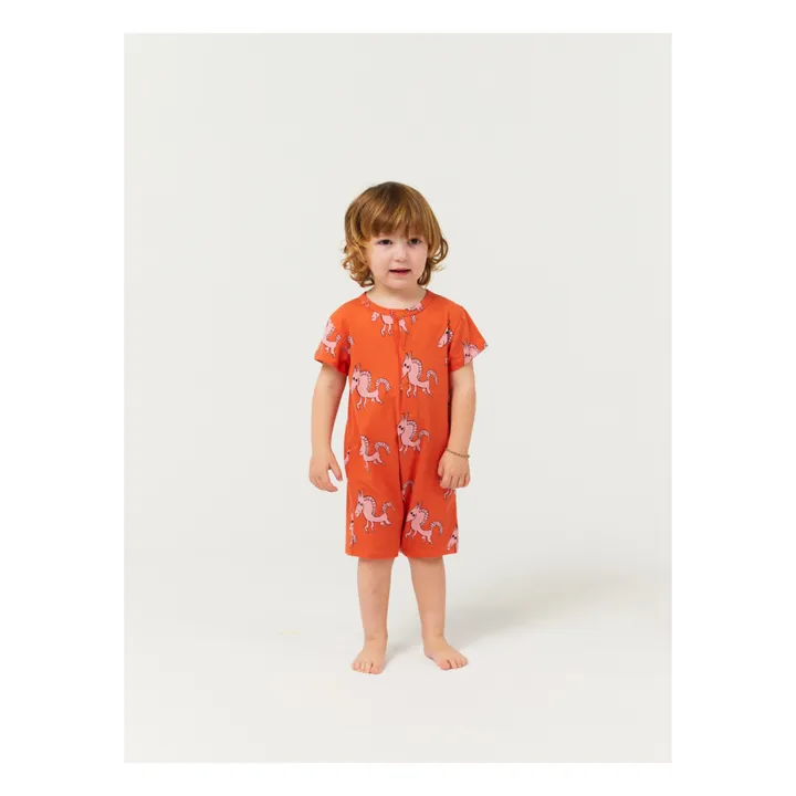 Bobo Choses Exclusivité Bobo Choses x Smallable - Barboteuse Coton Bio Cheval | Terracotta