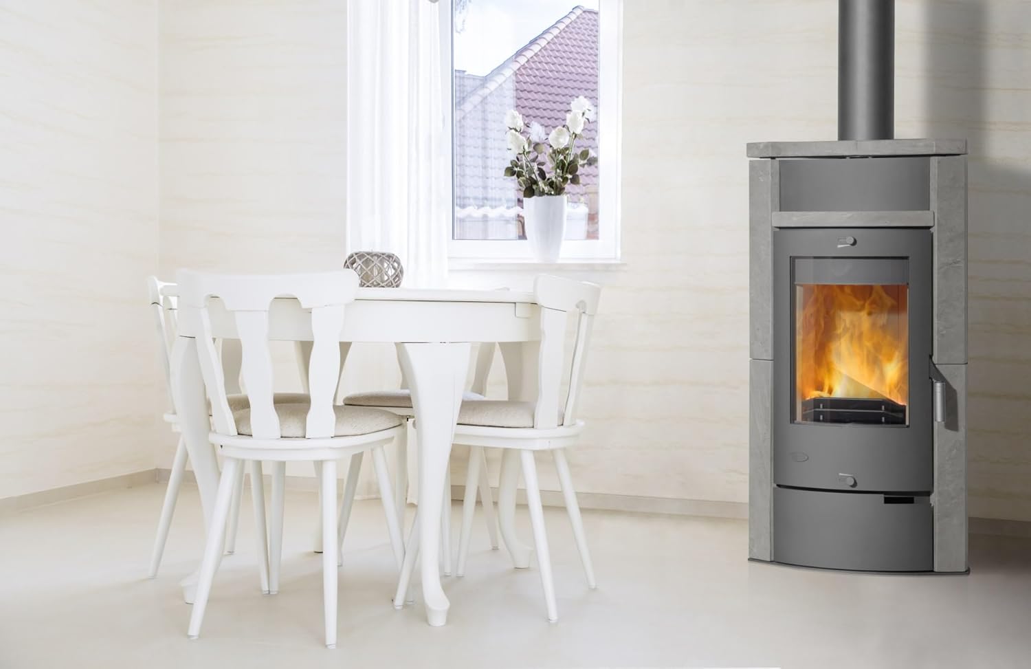 Kaminofen / Eckkaminofen Fireplace Hamburg Speckstein 8kW