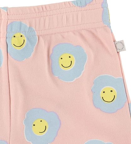 Stella McCartney Kids Sweatshorts - Rosa/Hellblau m. Blumen