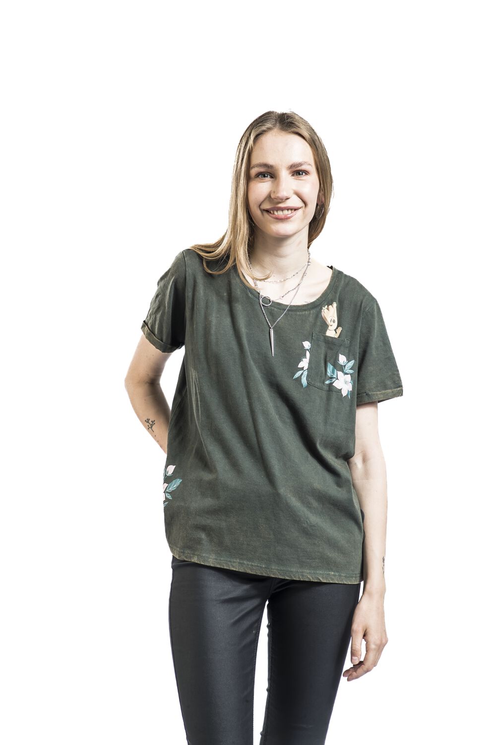 Groot - Floral | Les Gardiens De La Galaxie T-Shirt Manches courtes