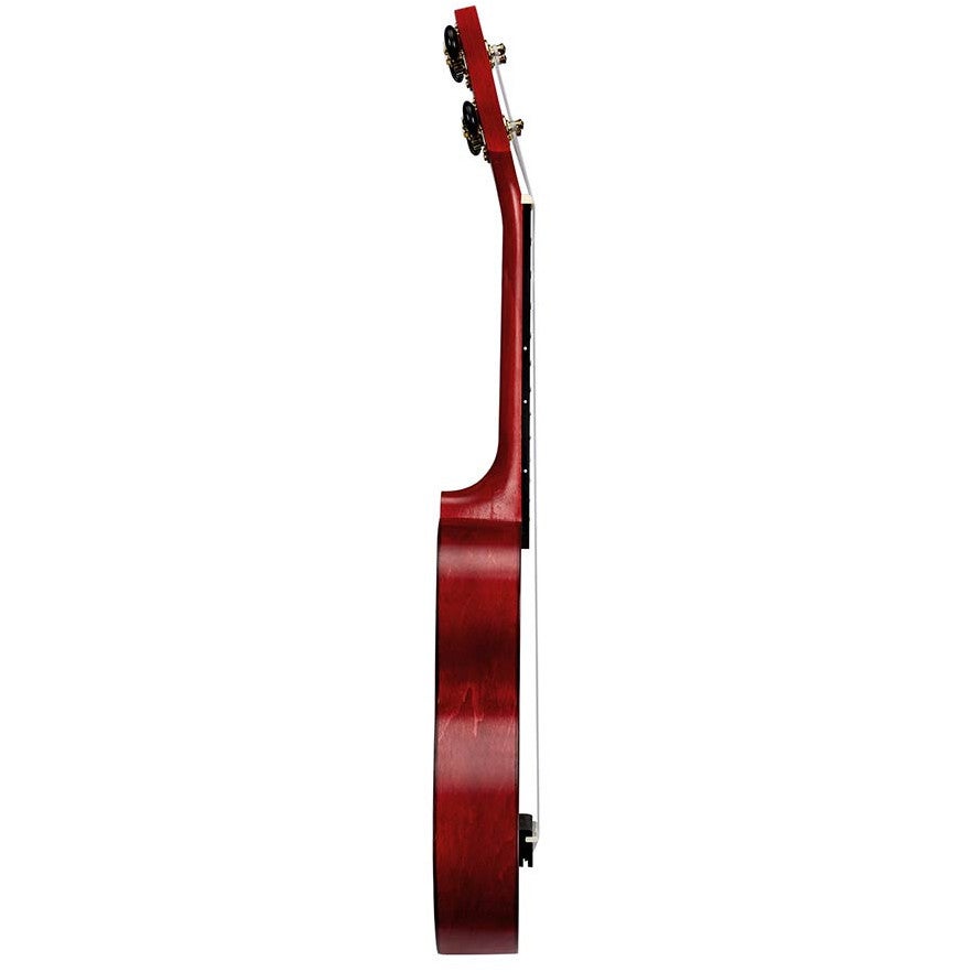 Mahalo MS1TRD Slimline Series sopraan ukelele transparent red