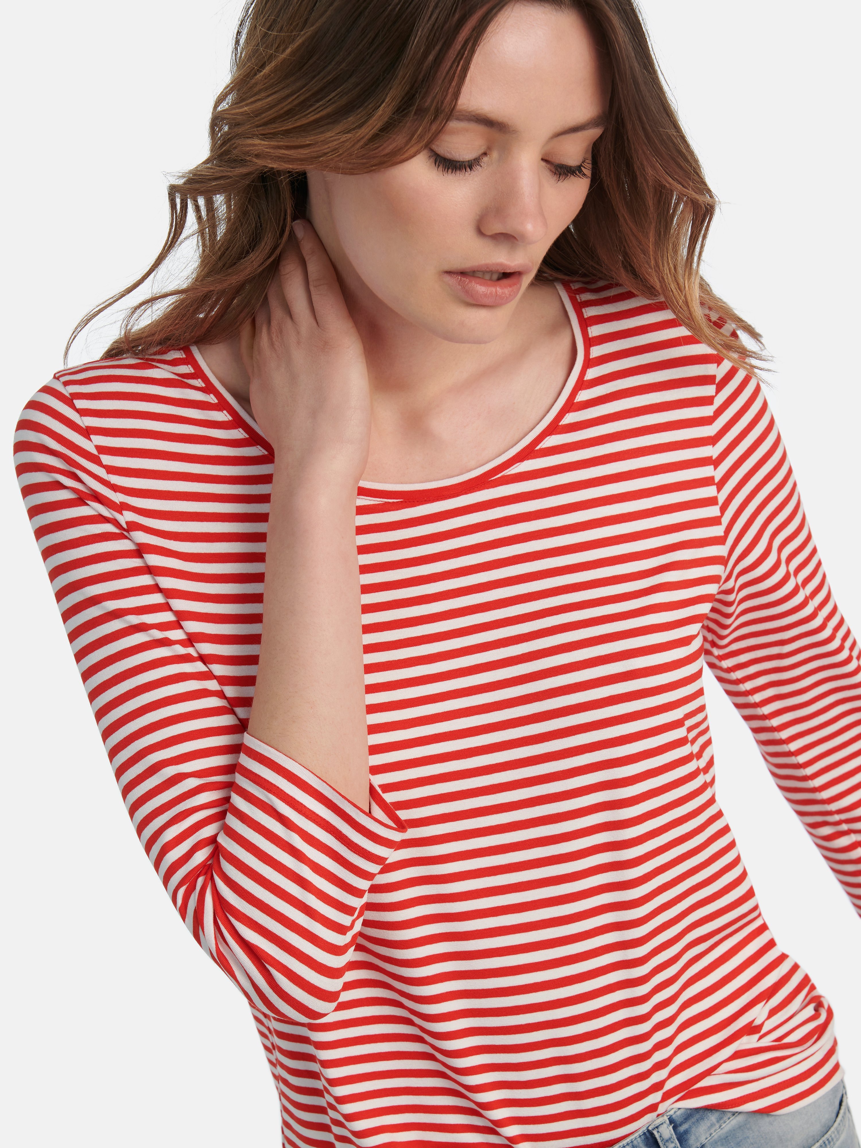 Rundhals-Shirt mit 3/4-Arm