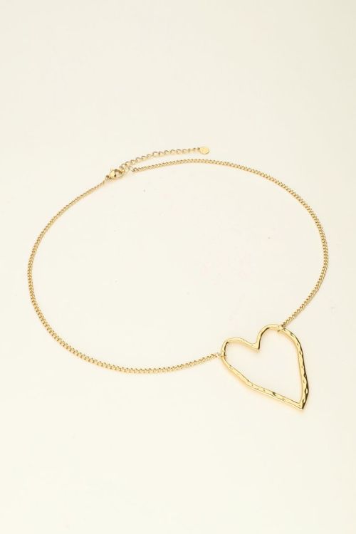 Ketting met groot open hart