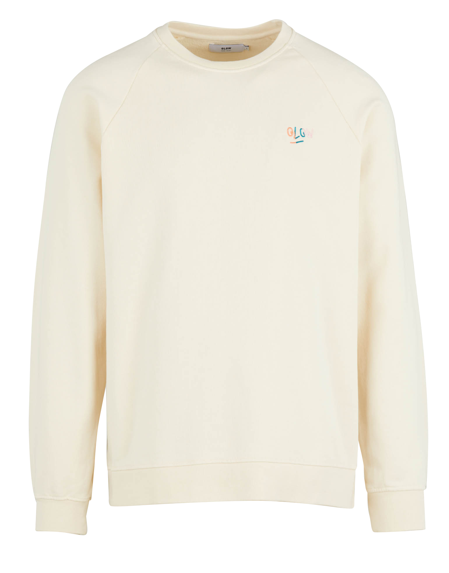 FLOWER POWER - Sweat col rond regular-fit imprimé en coton bio | Blanc