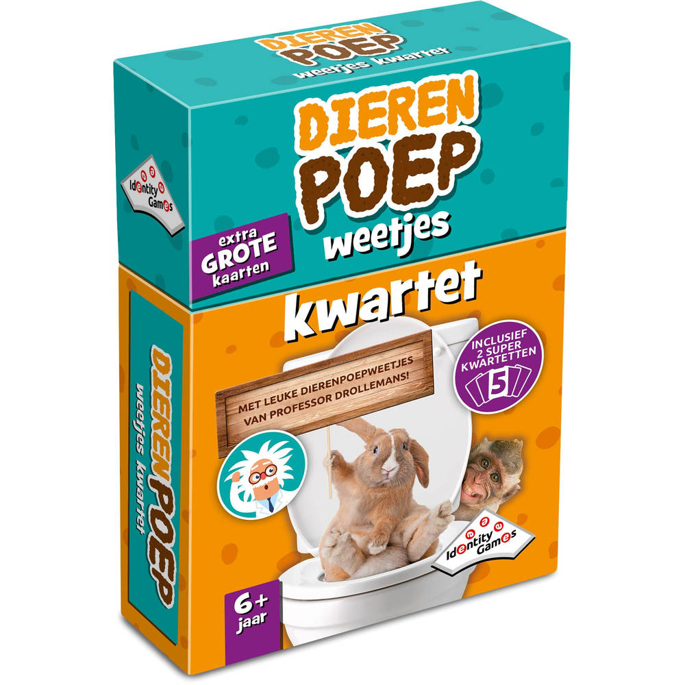 Dierenpoep weetjes kwartet
