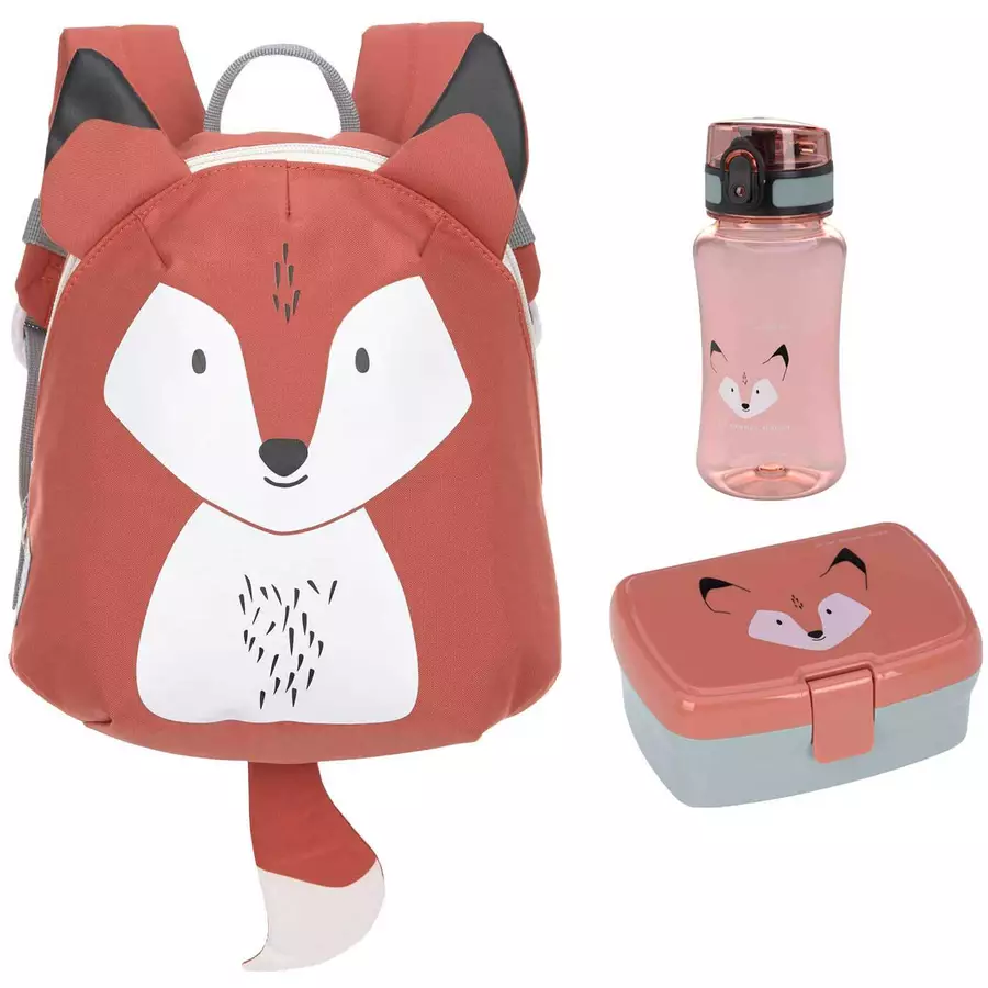 Lässig Kinderrucksack mit Brotdose & Trinkflasche About Friends rot