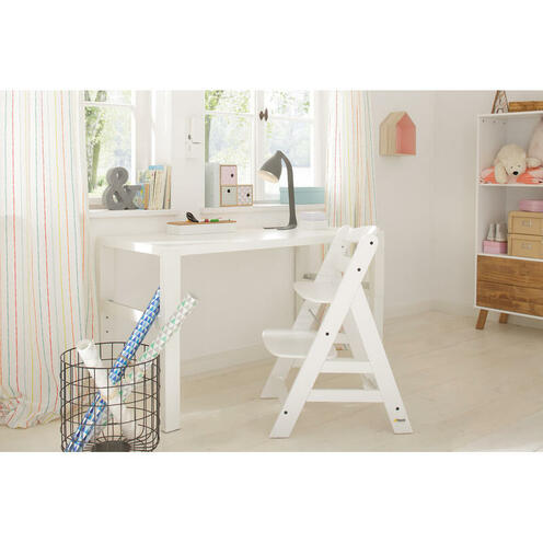 Chaise haute Alpha+ - Blanc - HAUCK