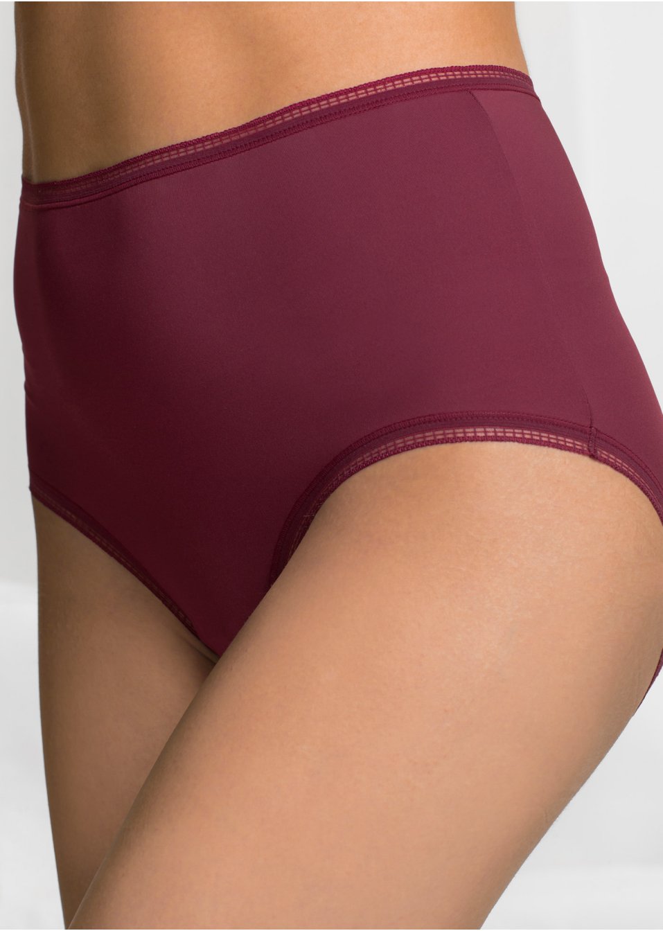 Lot de 3 slips taille haute microfibre