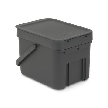 Brabantia afvalemmer Sort & Go 6l grijs