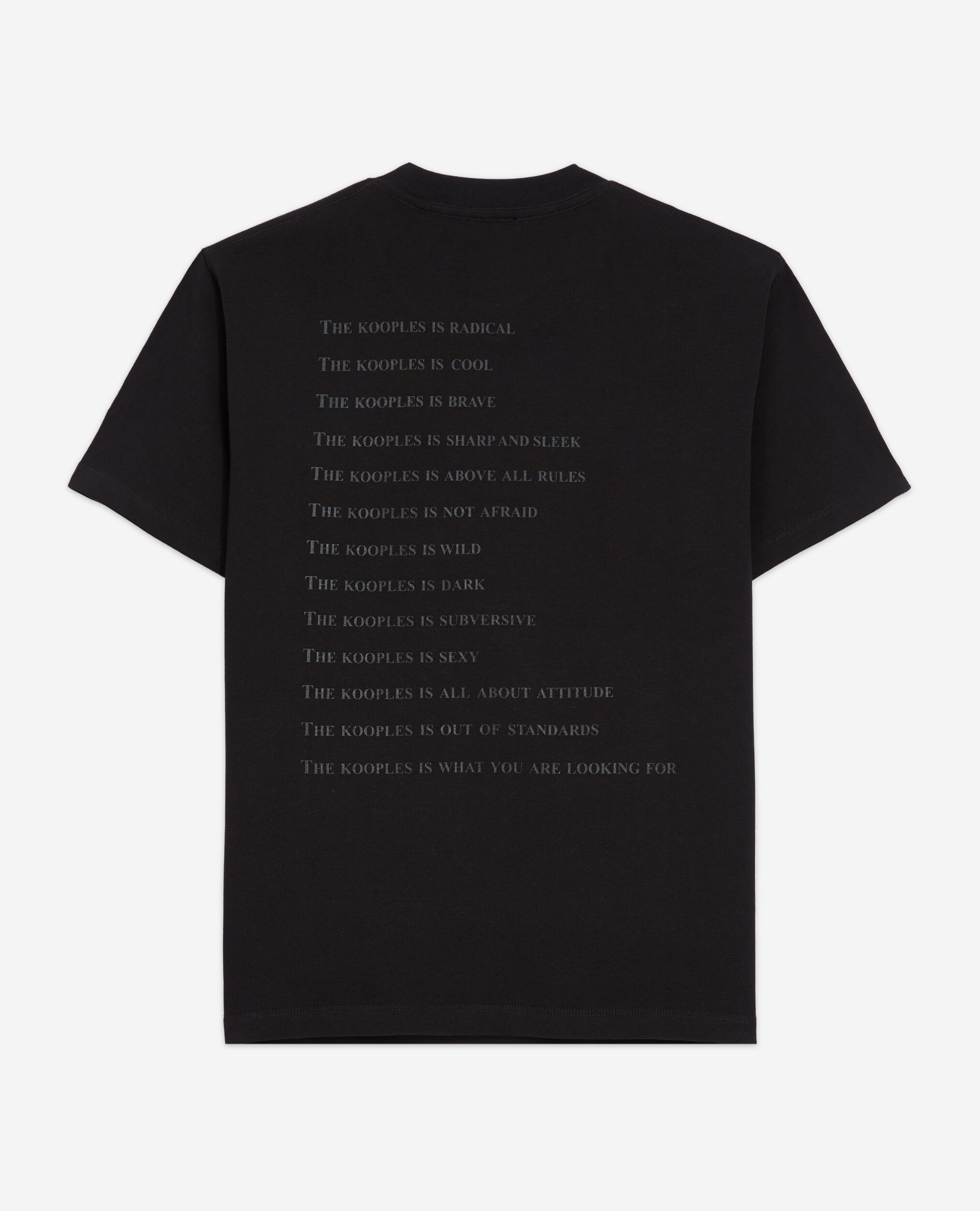 T-shirt What is noir et léopard