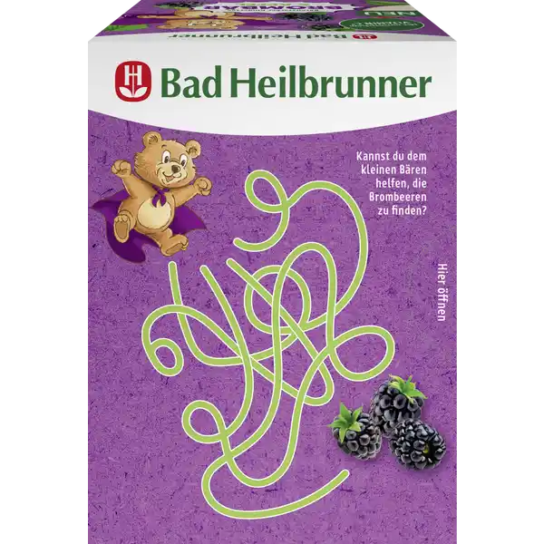 Bio Früchtetee Bärenstarker Kindertee Brombär Apfel mit natürlichem Vitamin C*
