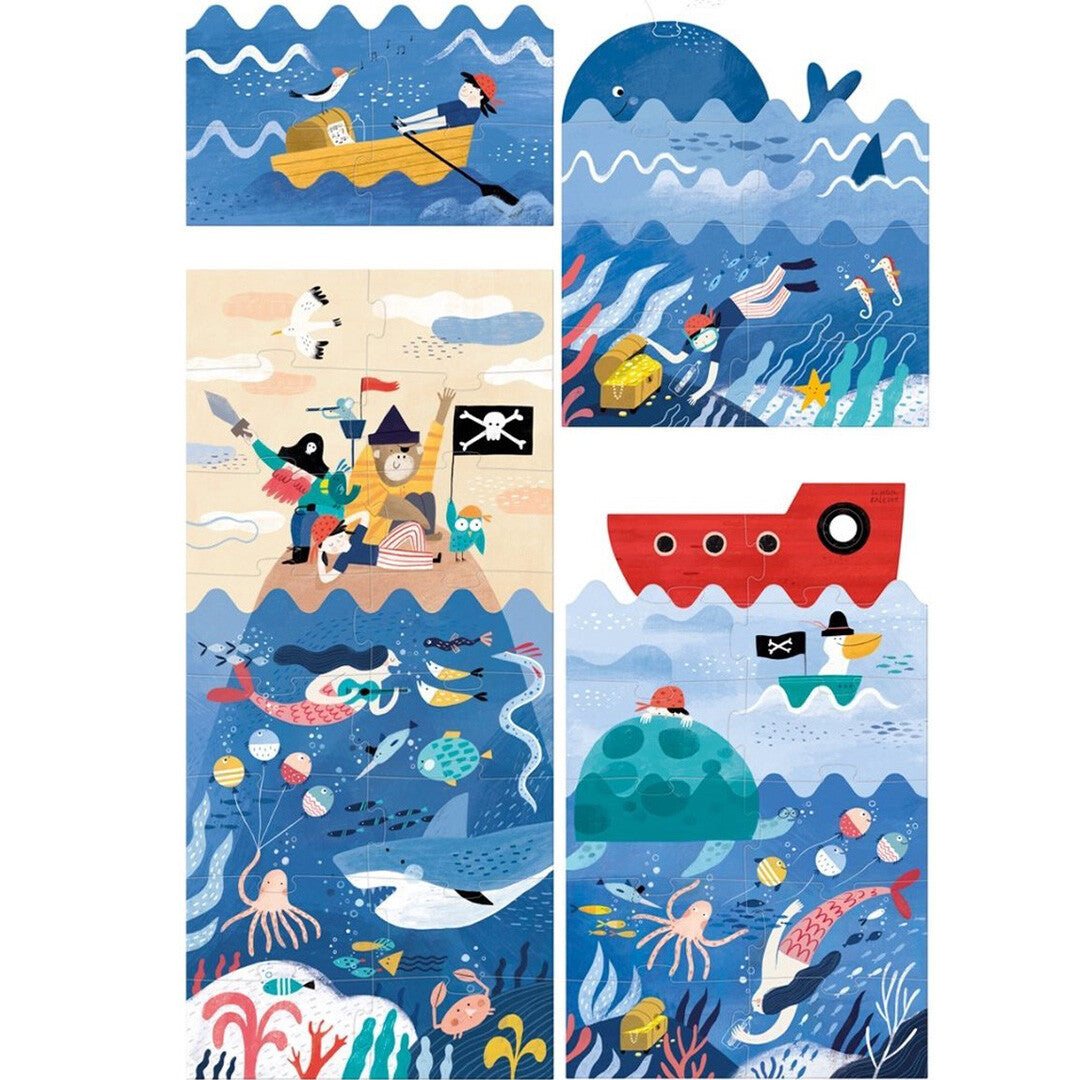 Londji puzzel discover the treasure - 4, 8, 12, 16st