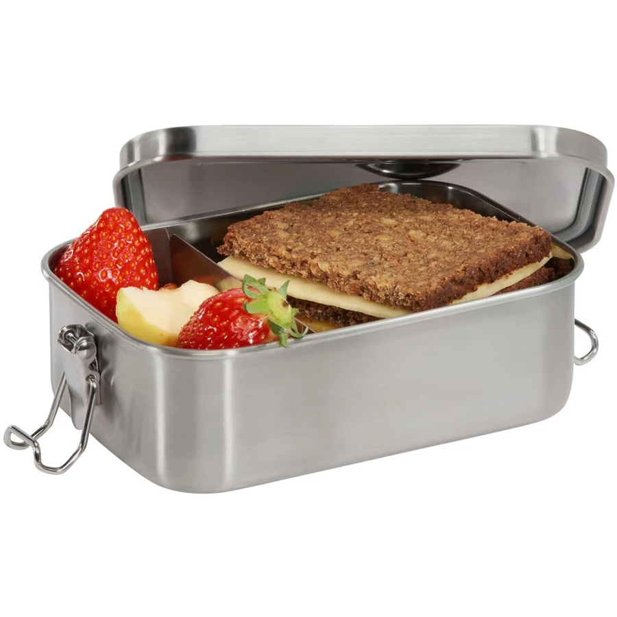 Step by Zubehör Edelstahl Lunchbox 17.8 cm - Brotzeitbox blueyellow